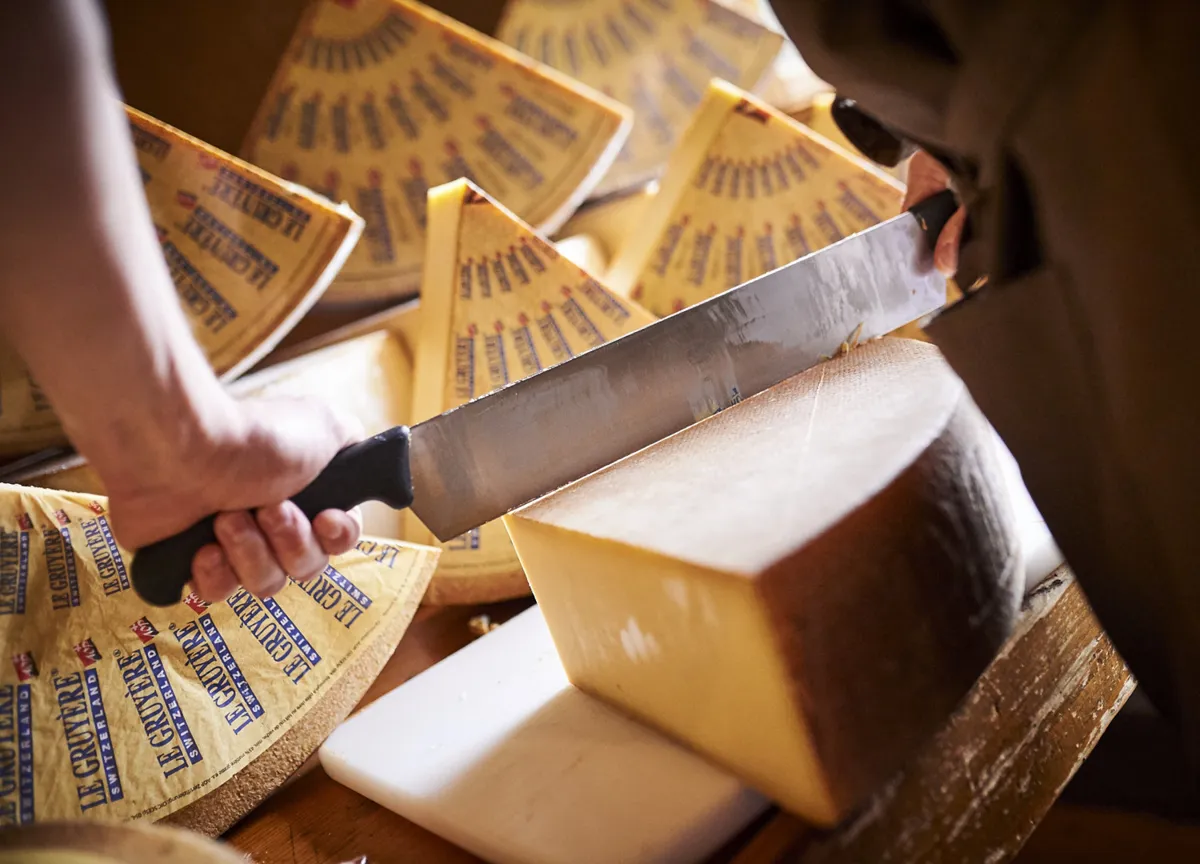Olika varianter av gruyere