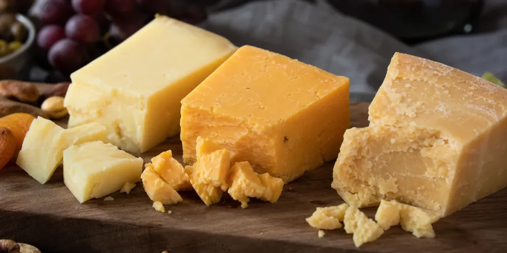 Cheddar med smak från mild till vällagrad