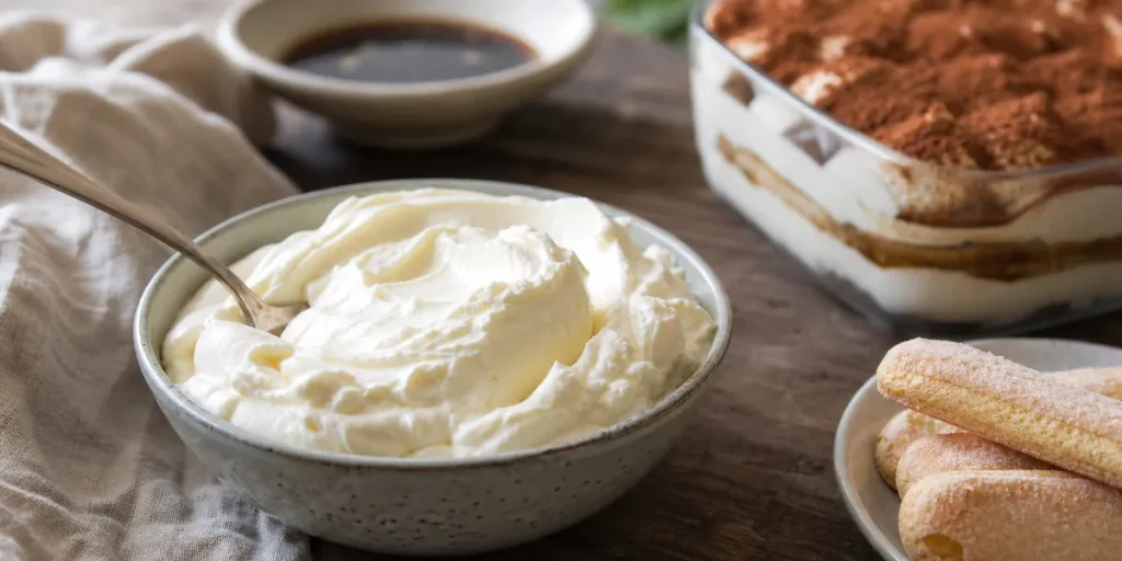 Mascarpone från Lombardiet till tiramisu och matlagning