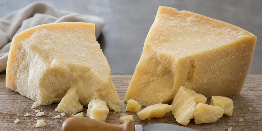 Parmesan och Grana Padano sida vid sida